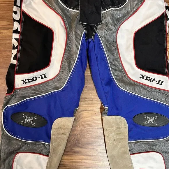 XTRASKN XDG-II Motocross Racing Pants Men’s 32 Blue Black MX ATV Dirt Bike - Picture 4 of 11